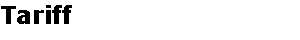 Tariff
